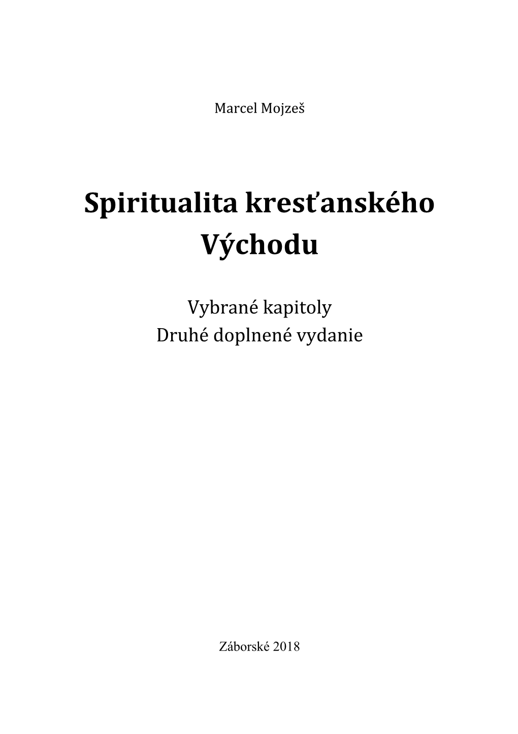 Spiritualita Kresťanského Východu