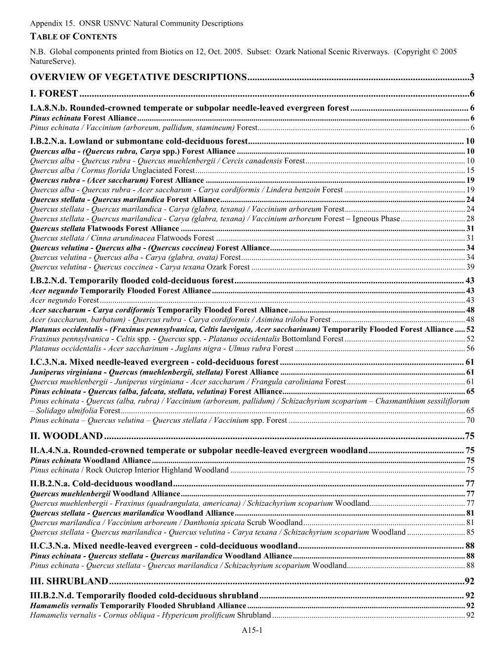 Appendix 15 Mapping Vegetation Communities in ONSR