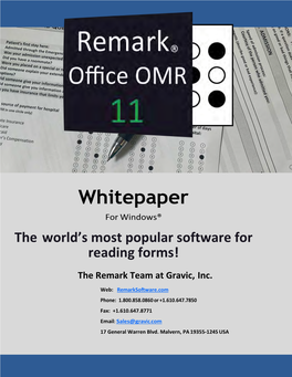 Remark Office OMR 11 Whitepaper