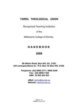YTU-Handbook-2008.Pdf