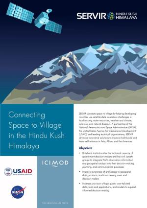 Connecting Space to Village in the Hindu Kush Himalaya
