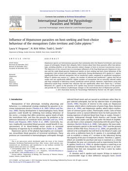 International Journal for Parasitology: Parasites and Wildlife 2 (2013) 69–76