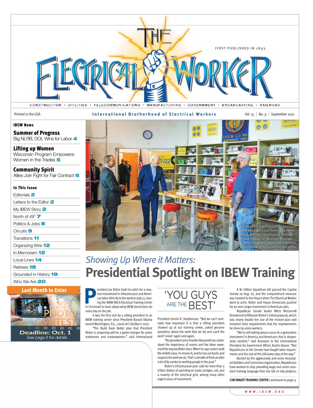 Presidential Spotlight on IBEW Training