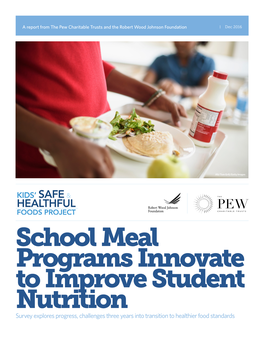 School Meal Programs Innovate to Improve Student Nutrition (PDF)
