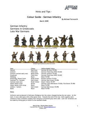 German Army Colour Guide