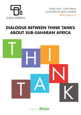 Dialogue Between Think Tanks About Sub-Saharan Africa