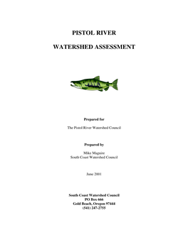 Chetco River Gage Was Obtained, Where Available, to Provide Context Regarding Hydrologic Influences in a Nearby Watershed