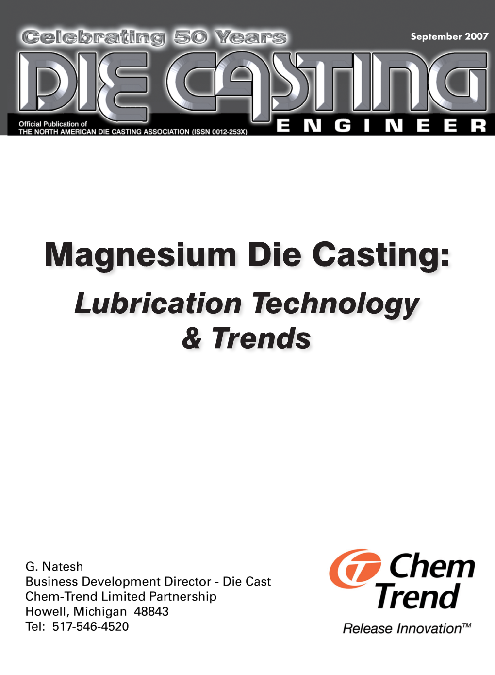 Magnesium Die Casting Lubrication Technology & Trends