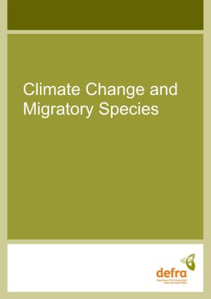 The Impacts of Climate Change on Migratory Species