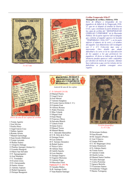 Cerillas Temporada 1936-37
