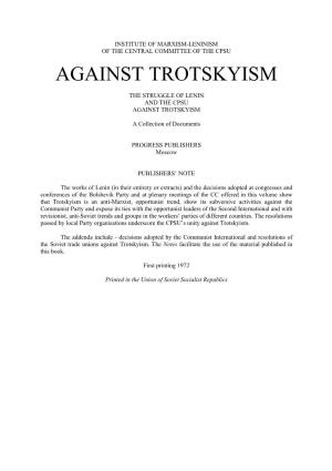 Against Trotskyism