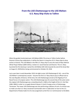 From the USS Chattanooga to the USS Mahan: U.S