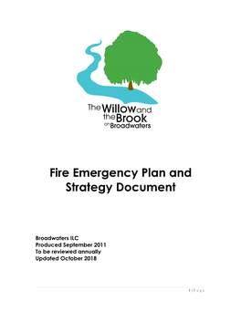 Fire Emergency Plan and Strategy Document