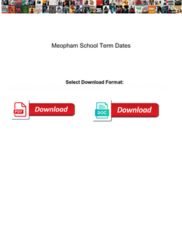 Meopham School Term Dates