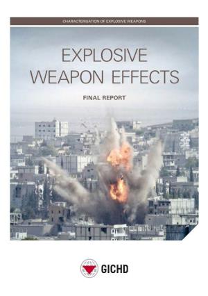 Explosive Weapon Effectsweapon Overview Effects