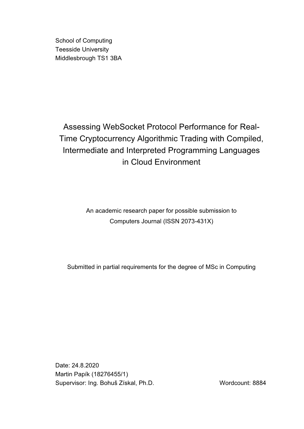 Assessing Websocket Protocol Performance for Real- Time