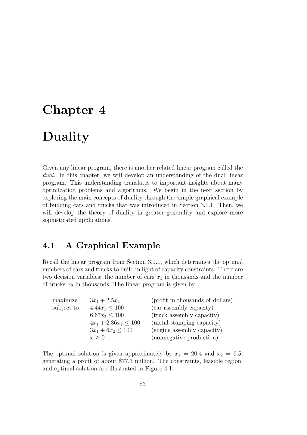 Chapter 4 Duality