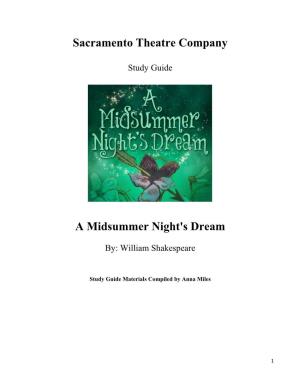 A Midsummer Night's Dream Study Guide