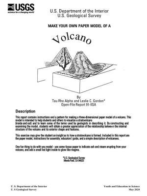 Stratovolcano Paper Model