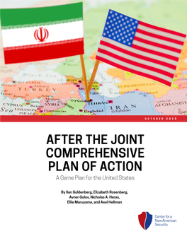 AFTER the JOINT COMPREHENSIVE PLAN of ACTION a Game Plan for the United States