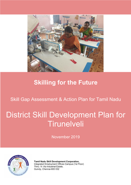 District Skill Development Plan for Tirunelveli