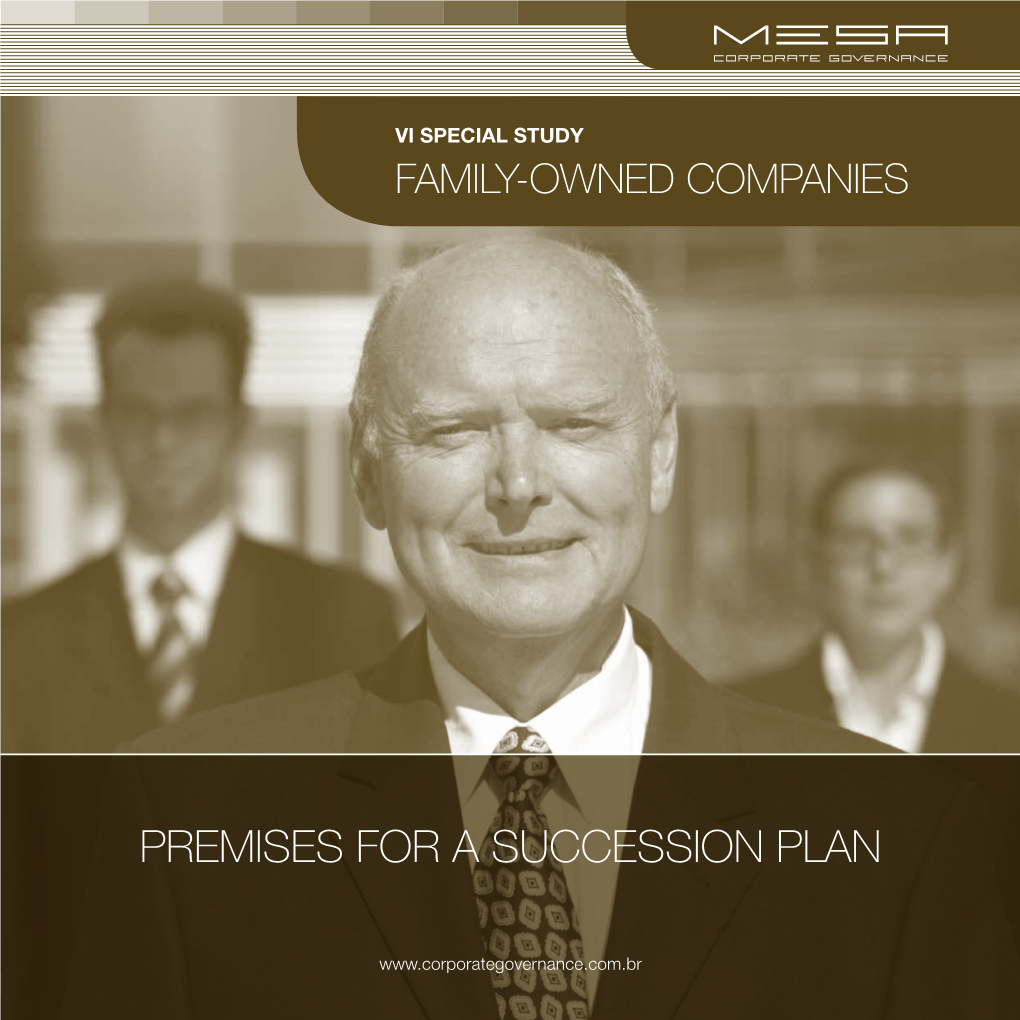 Premises for a Succession Plan