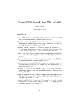 Testing SEG Bibliography from 23001 to 24000