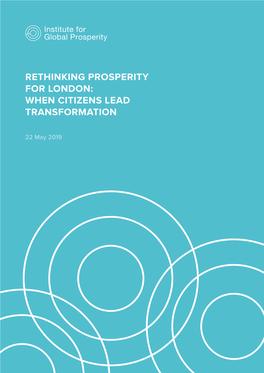 Rethinking Prosperity for London: When Citizens Lead Transformation