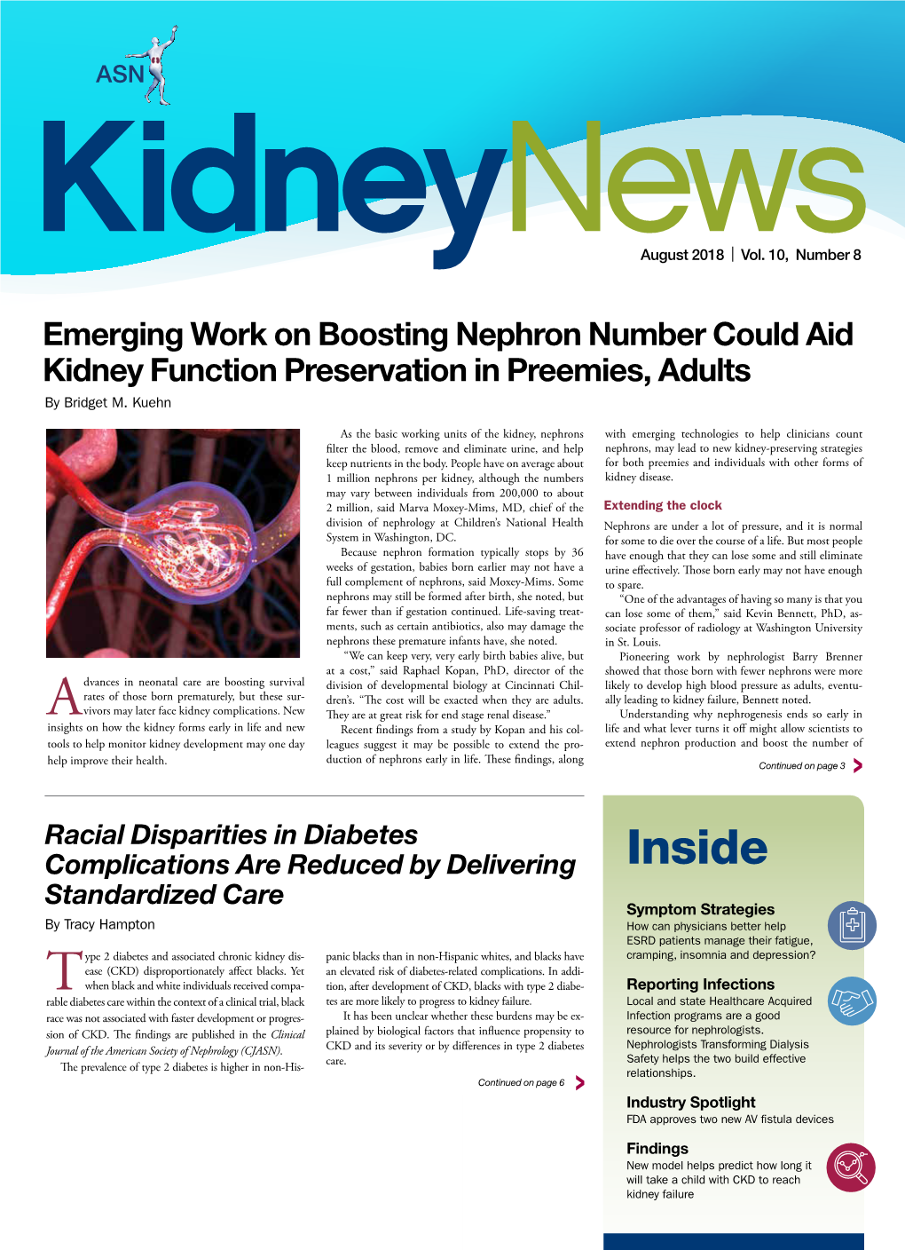August 2018 Kidney News