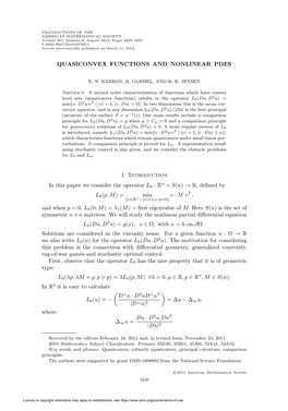 Quasiconvex Functions and Nonlinear Pdes