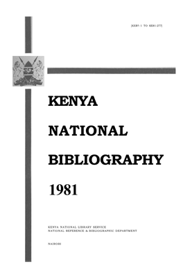 Kenya National Bibliography 1981