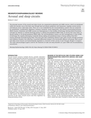 Arousal and Sleep Circuits