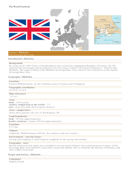 The World Factbook Europe :: Dhekelia (UK Sovereign Base Area