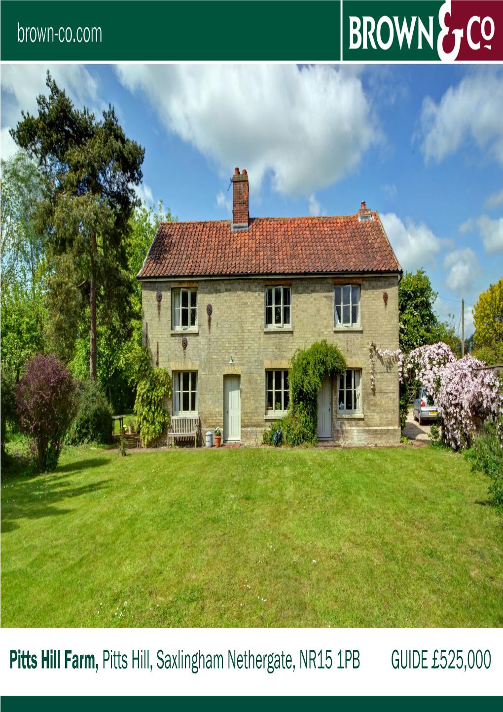 Pitts Hill Farm, Pitts Hill, Saxlingham Nethergate, NR15 1PB GUIDE £ 525,000