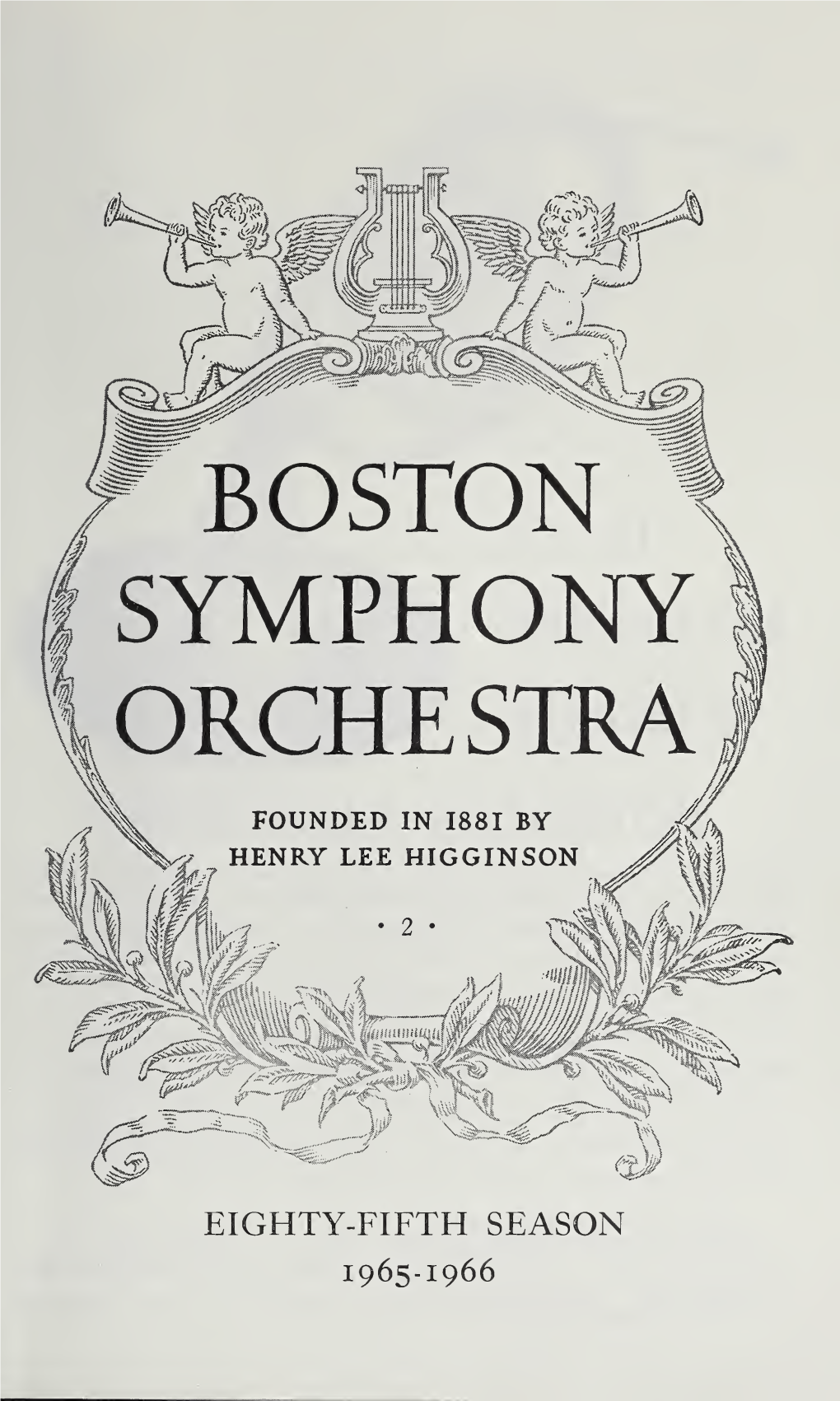 Boston Symphony Orchestra Concert Programs, Season 85, 1965-1966