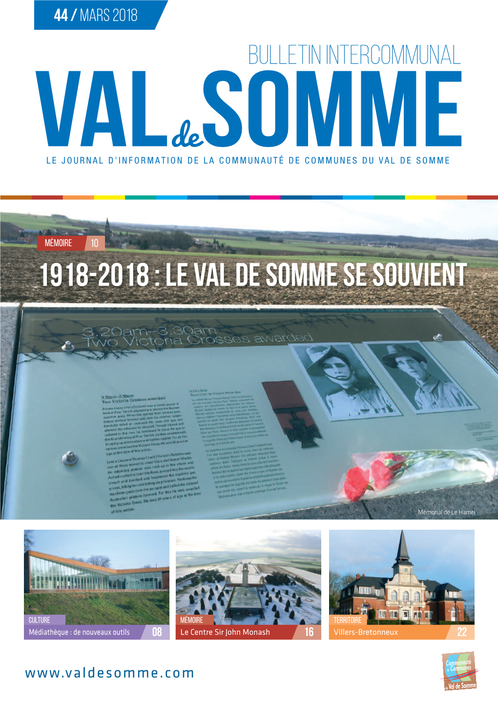 Mars 2018 VAL Sobullemtin Intemrcommue NAL LE JOURNAL D’Informatiodn Ede LA COMMUNAUTÉ DE COMMUNES DU VAL DE SOMME