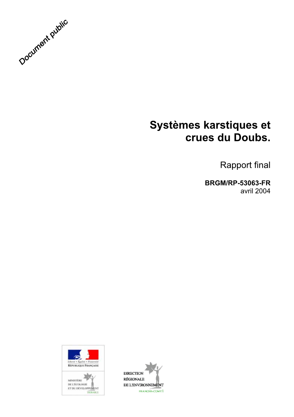 Systèmes Karstiques Et Crues Du Doubs