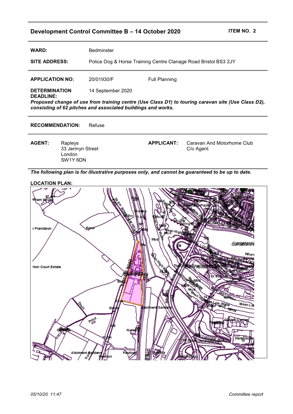 20/01930/F Full Planning