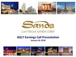 4Q17 Earnings Call Presentation January 24, 2018