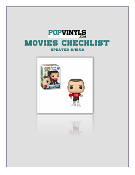 Movies Checklist Updated 6/15/19