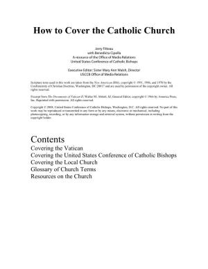 How to Cover the Catholic Church Contents