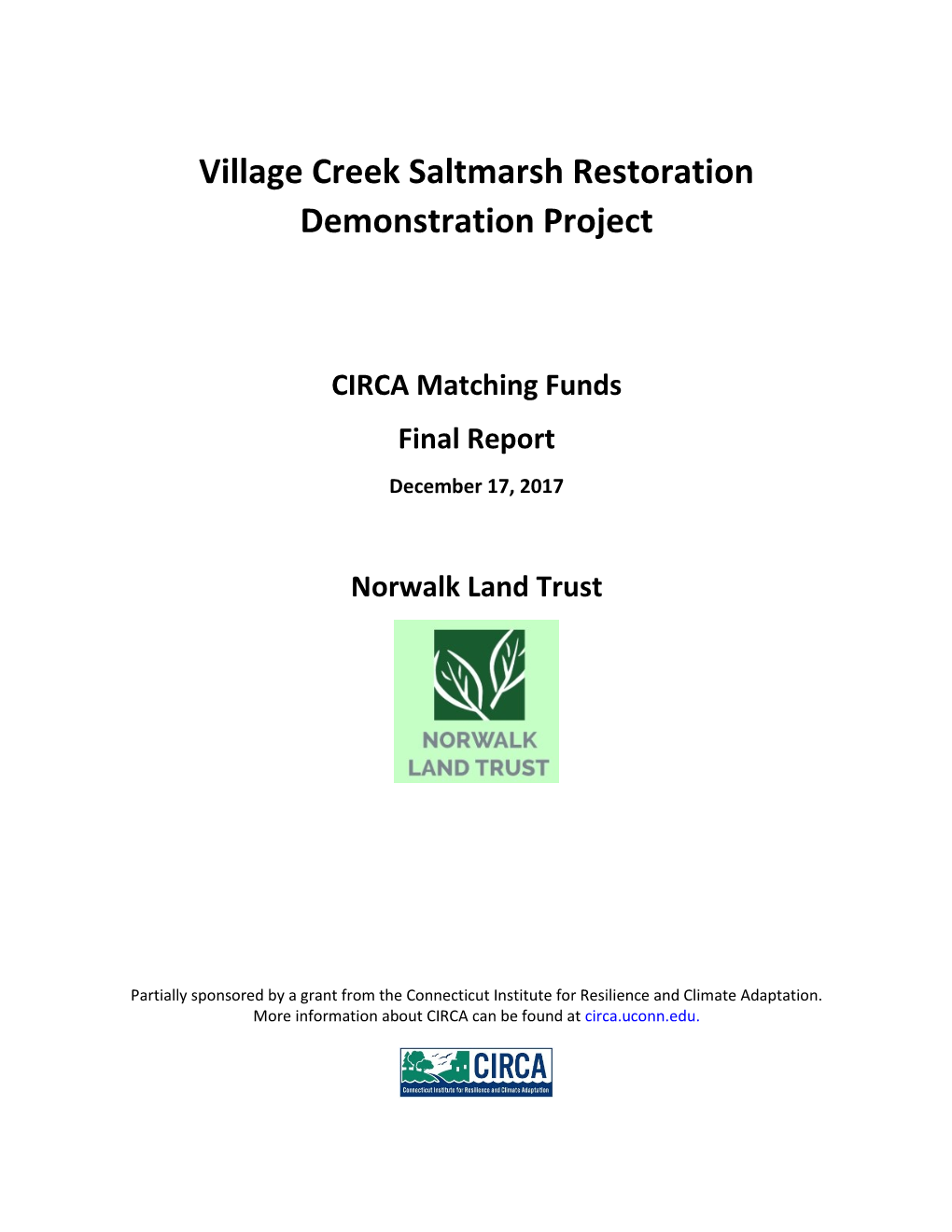 Norwalk Land Trust Final Report.Pdf