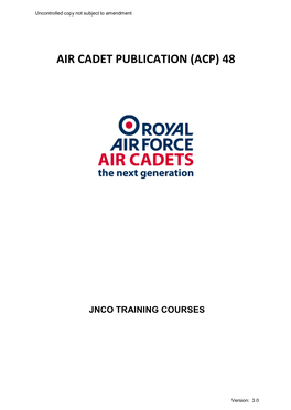 Junior NCO Training Course Notes