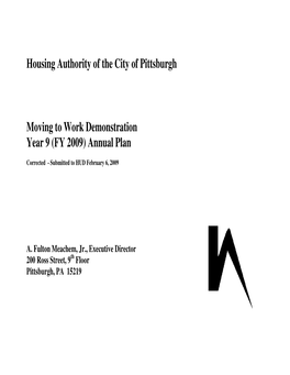 Housing Authority of the City of Pittsburgh Moving to Work