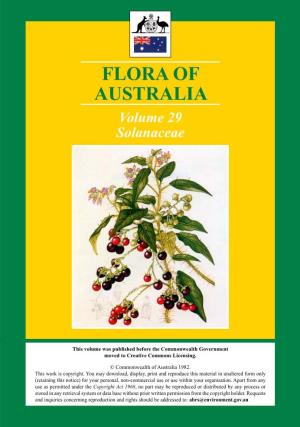 Flora of Australia, Volume 29, Solanaceae