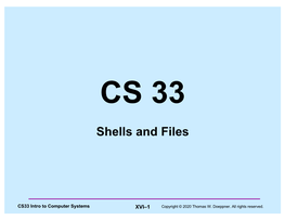 Shells and Files