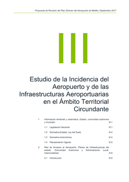 Estudio De La Incidencia Del Aeropuerto Y De Las Infraestructuras Aeroportuarias En El Ámbito Territorial Circundante