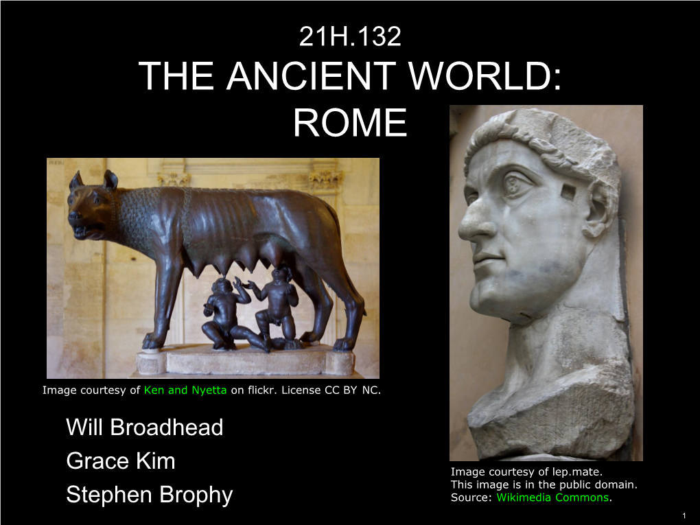 21H.132S17 the Ancient World: Rome