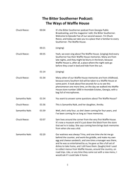 The Ways of Waffle House