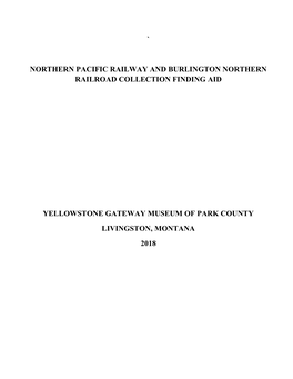 ` Northern Pacific Railway and Burlington Northern